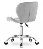 Крісло поворотне Lugano сіре оксамит Ідеальний вибір - Зображення 5
