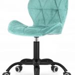 Офісне крісло Lugano м'ятне на чорній ніжці Зручність та елегантний дизайн
