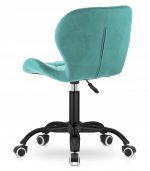 Офісне крісло Lugano м'ятне на чорній ніжці Зручність та елегантний дизайн - Зображення 2