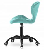 Офісне крісло Lugano м'ятне на чорній ніжці Зручність та елегантний дизайн - Зображення 3