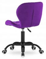 Поворотне крісло Lugano фіолетовий з чорною ніжкою Комфорт і стиль у кожному русі - Зображення 3