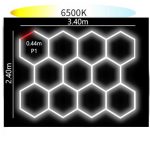 Світлодіодний світильник ALU HEXAGON P1 11HEX 237x340