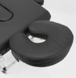 Розкладний алюмінієвий масажний стіл I-Coucou чорний для комфортного використання - Зображення 6