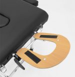 Розкладний алюмінієвий масажний стіл I-Coucou чорний для комфортного використання - Зображення 5