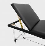 Розкладний алюмінієвий масажний стіл I-Coucou чорний для комфортного використання - Зображення 3