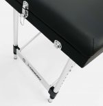 Розкладний алюмінієвий масажний стіл I-Coucou чорний для комфортного використання - Зображення 4