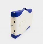 Розкладний алюмінієвий стіл для масажу I-Coucou синьо-кремовий стильний - Зображення 7