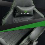 Чорно-зелене геймерське крісло STAZER EAGLE – ваш вибір для ідеальних ігрових сесій - Зображення 4
