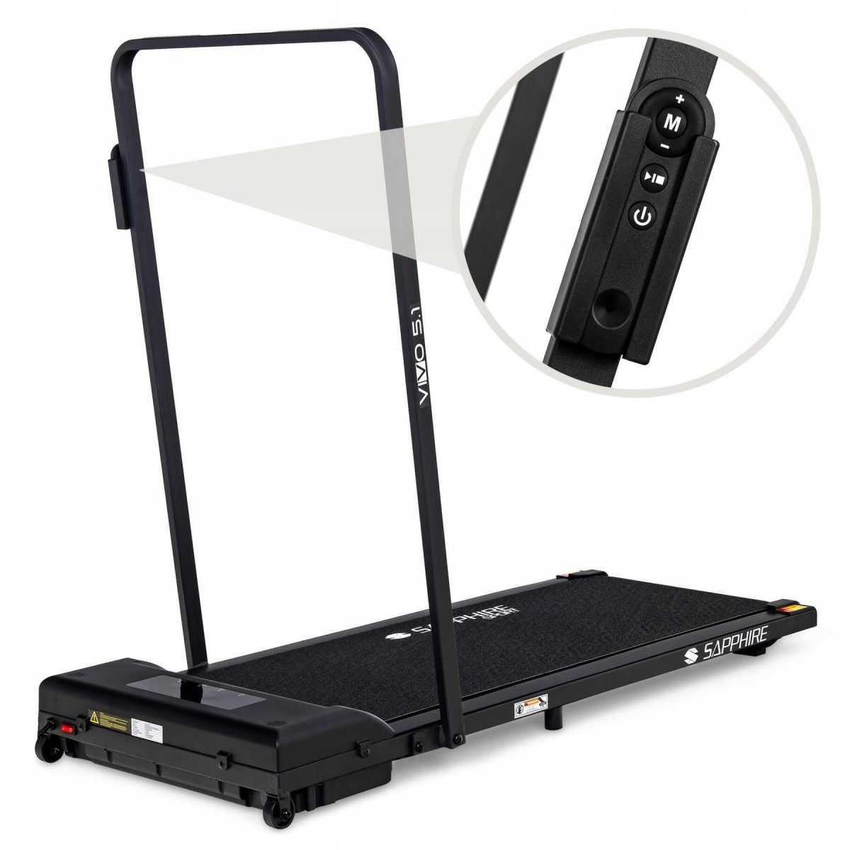 Для комфортних і ефективних тренувань електрична бігова доріжка SAPPHIRE VIVO SG-5.1 - Зображення 4