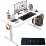 Електричний підйомний стіл MuvuHome Білий 160 см MODERN 72-118 см для зручності