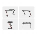 Яскравий ігровий стіл RGB ATOS Carbon 120 x 60 для ефектного дизайну - Зображення 2