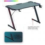 Яскравий ігровий стіл RGB ATOS Carbon 120 x 60 для ефектного дизайну - Зображення 7