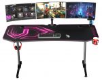 Комфортний ігровий комп'ютерний стіл ULTRADESK FRAG XXL Pink 160x75 см - Зображення 2