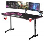 Комфортний ігровий комп'ютерний стіл ULTRADESK FRAG XXL Pink 160x75 см - Зображення 3