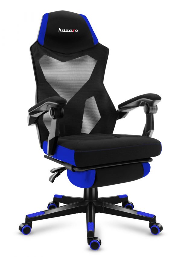 Яскраве і міцне геймерське крісло Huzaro COMBAT 3.0 Blue