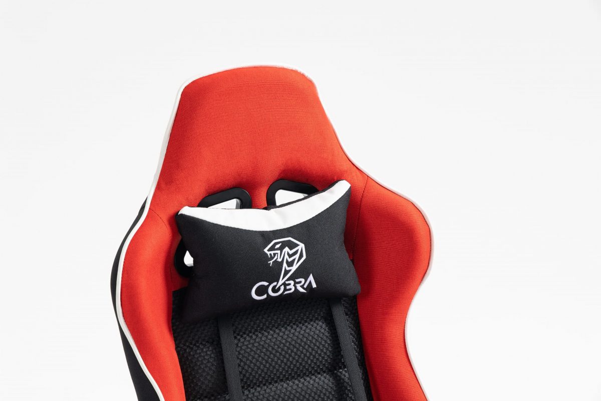 Геймерське крісло COBRA Rebel CR200 червоно-чорне – елегантність та підтримка спини - Зображення 6