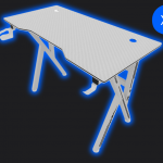 Геймерський стіл COBRA CR2010WH білий – сучасний білий стиль