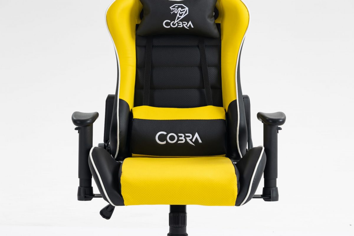 Геймерське крісло COBRA Rebel CR201 жовто-чорне – яскравий дизайн - Зображення 4
