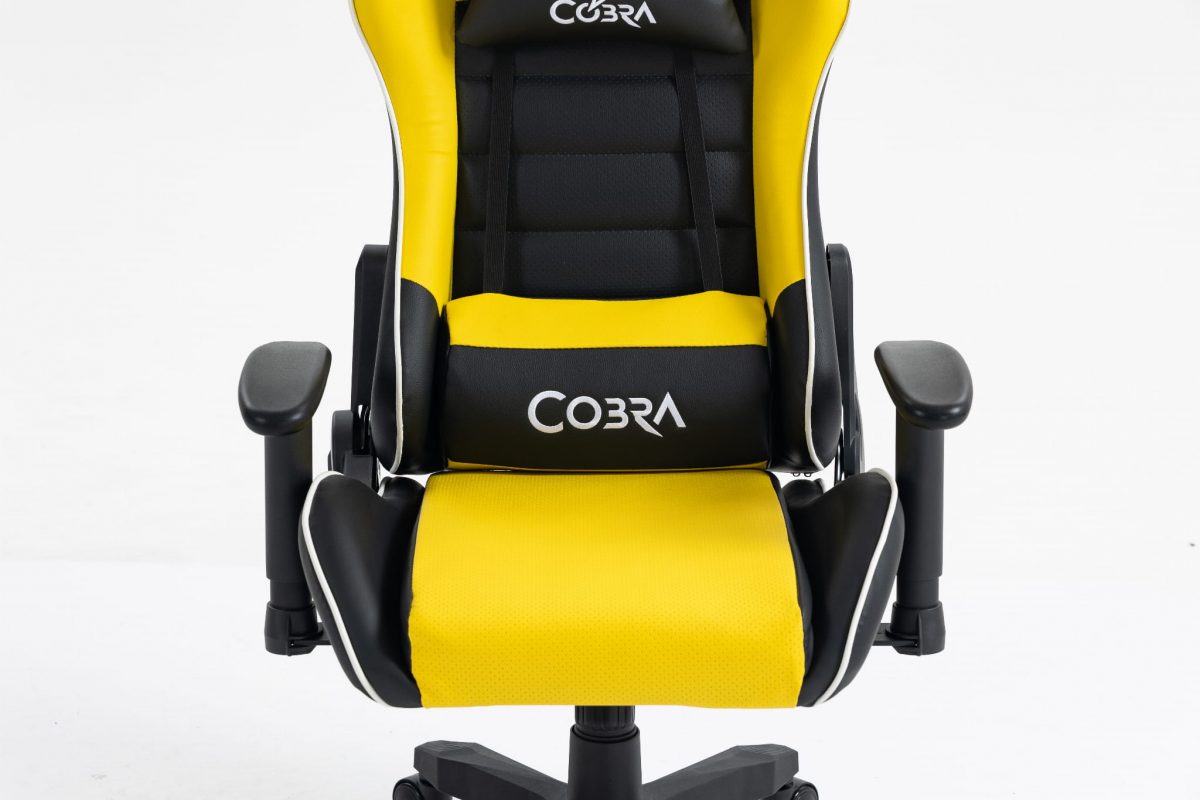 Геймерське крісло COBRA Rebel CR201 жовто-чорне – яскравий дизайн - Зображення 6