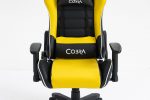 Геймерське крісло COBRA Rebel CR201 жовто-чорне – яскравий дизайн - Зображення 6