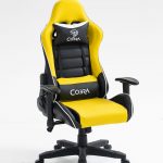 Геймерське крісло COBRA Rebel CR201 жовто-чорне – яскравий дизайн