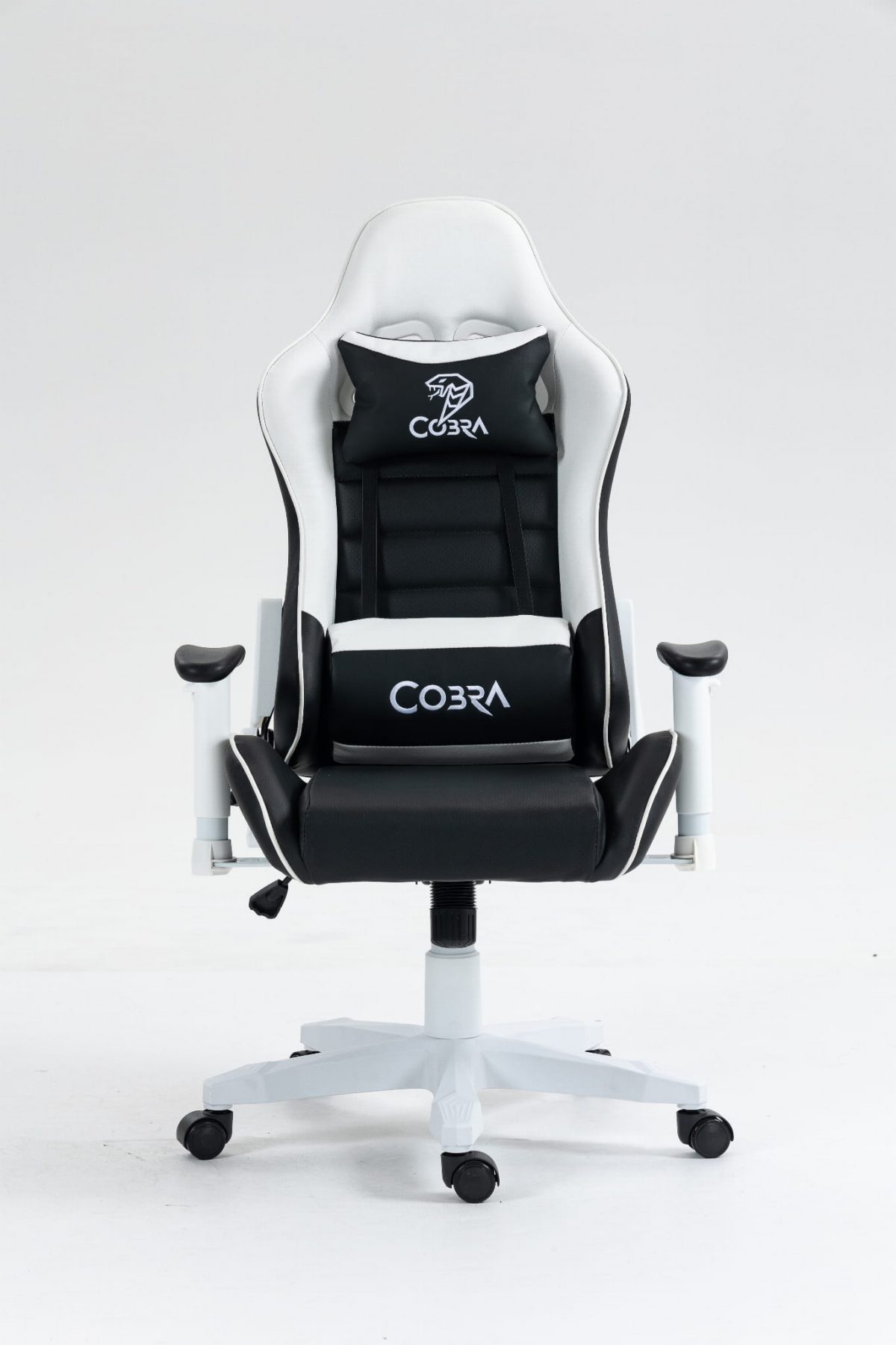 Геймерське крісло COBRA Rebel CR202 біло-чорне – стильний комфорт - Зображення 2