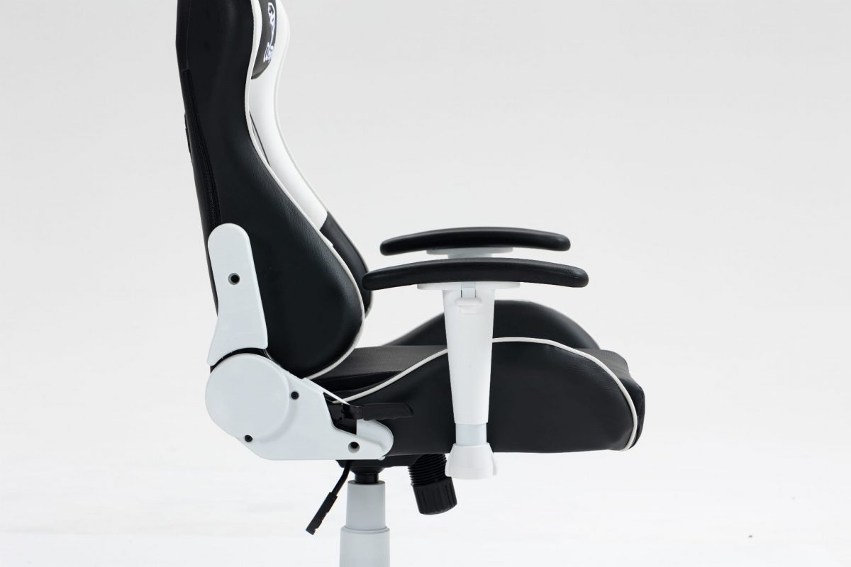 Геймерське крісло COBRA Rebel CR202 біло-чорне – стильний комфорт - Зображення 8