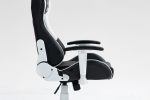 Геймерське крісло COBRA Rebel CR202 біло-чорне – стильний комфорт - Зображення 8