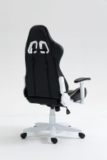 Геймерське крісло COBRA Rebel CR202 біло-чорне – стильний комфорт - Зображення 9