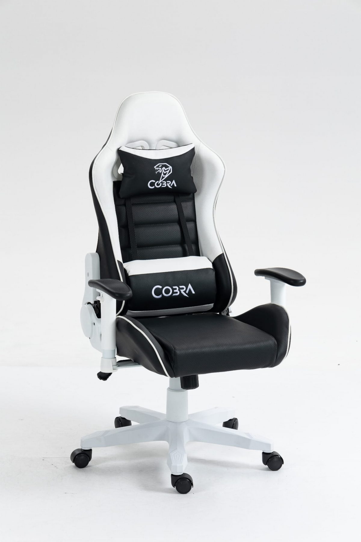 Геймерське крісло COBRA Rebel CR202 біло-чорне – стильний комфорт - Зображення 5