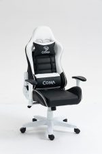 Геймерське крісло COBRA Rebel CR202 біло-чорне – стильний комфорт - Зображення 5