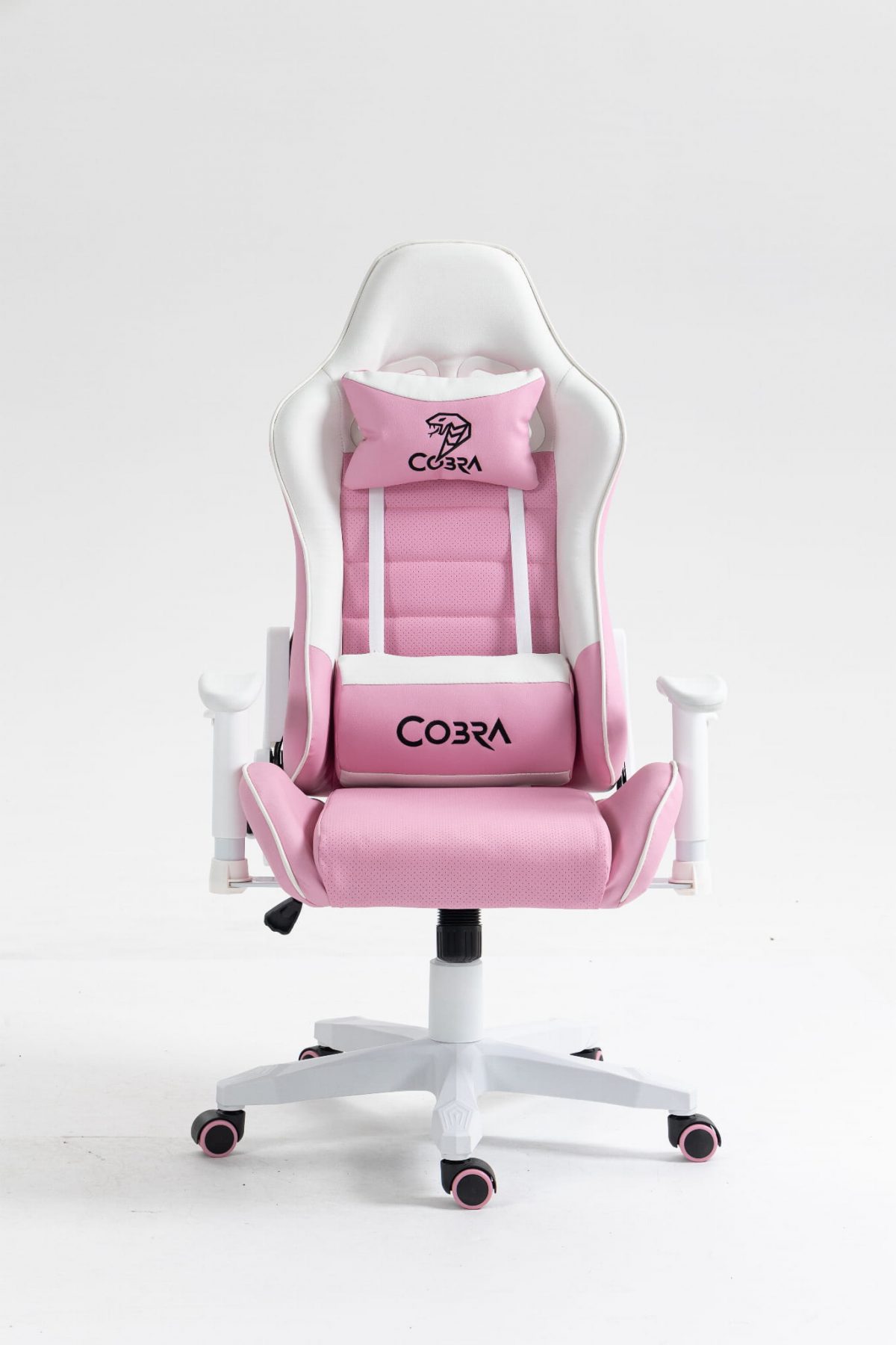 Геймерське крісло COBRA Rebel CR203 рожево-біле – комфорт і стиль - Зображення 2