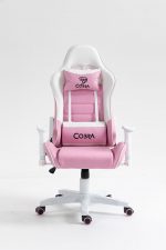 Геймерське крісло COBRA Rebel CR203 рожево-біле – комфорт і стиль - Зображення 2