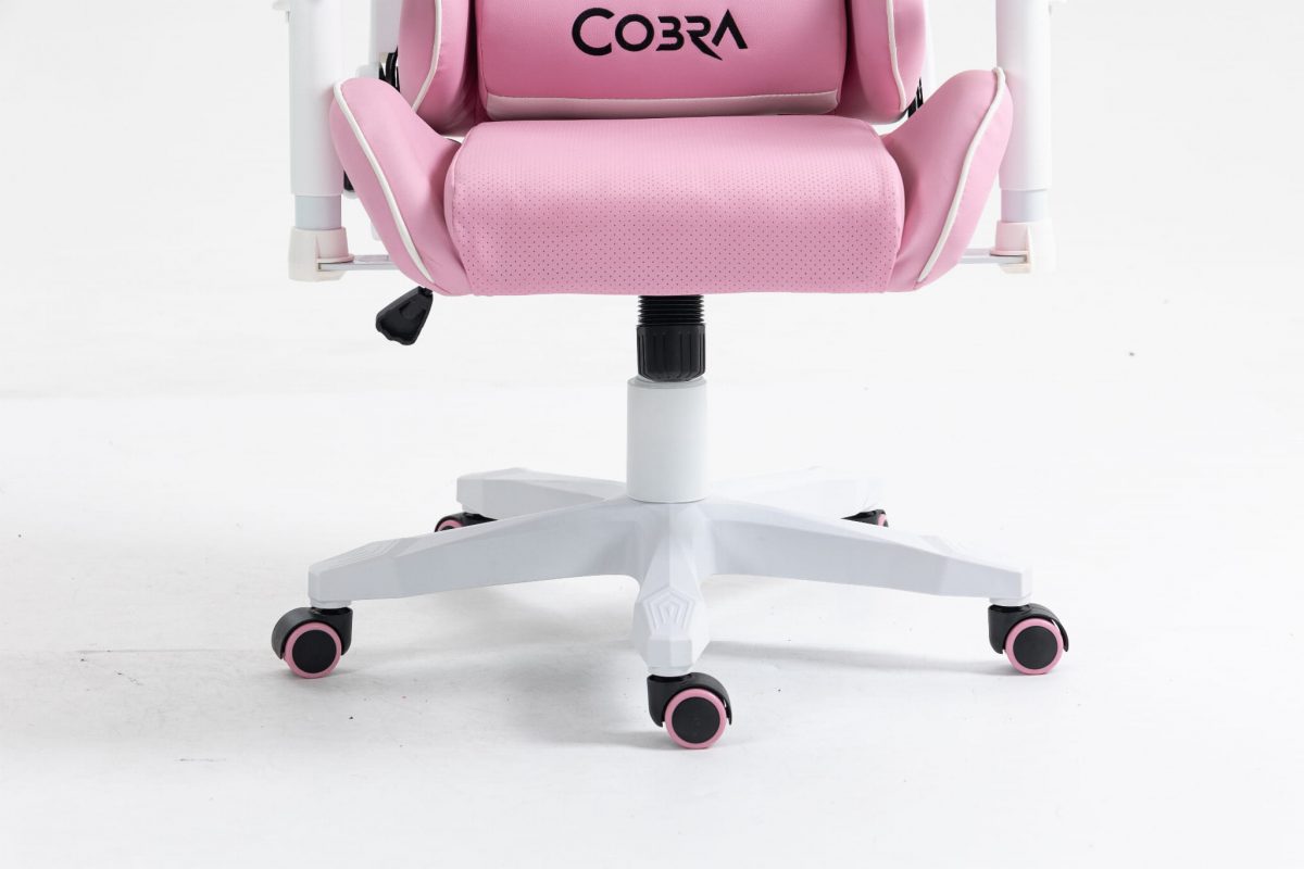 Геймерське крісло COBRA Rebel CR203 рожево-біле – комфорт і стиль - Зображення 4