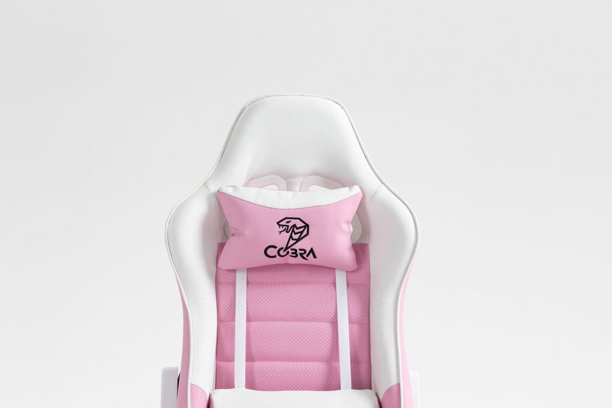 Геймерське крісло COBRA Rebel CR203 рожево-біле – комфорт і стиль - Зображення 5