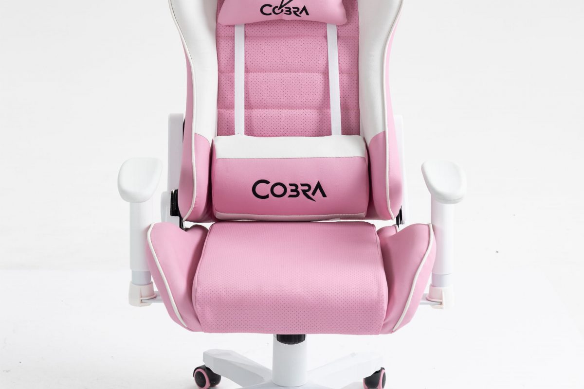 Геймерське крісло COBRA Rebel CR203 рожево-біле – комфорт і стиль - Зображення 6