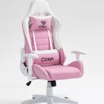 Геймерське крісло COBRA Rebel CR203 рожево-біле – комфорт і стиль