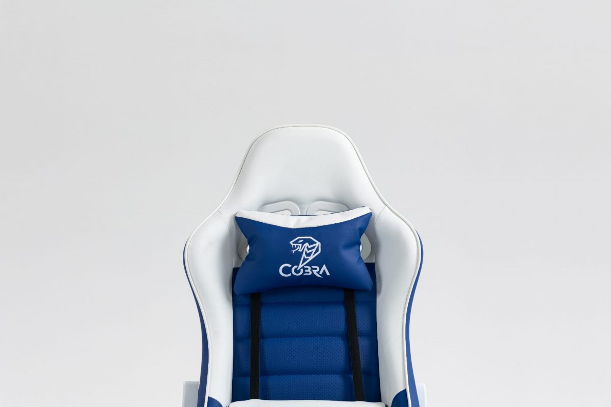 Геймерське крісло COBRA Rebel CR204 синьо-біле – стильний вибір для геймерів - Зображення 5