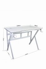 Геймерський стіл COBRA DESK CR3010WH Білий – стильний та просторий - Зображення 2