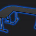 Геймерський стіл Cobra CR4552BK – елегантний чорний дизайн