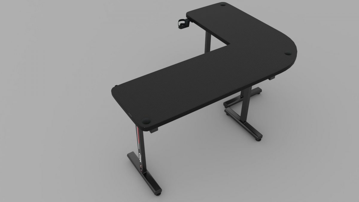 Геймерський стіл Cobra CR4552BK – елегантний чорний дизайн - Зображення 7