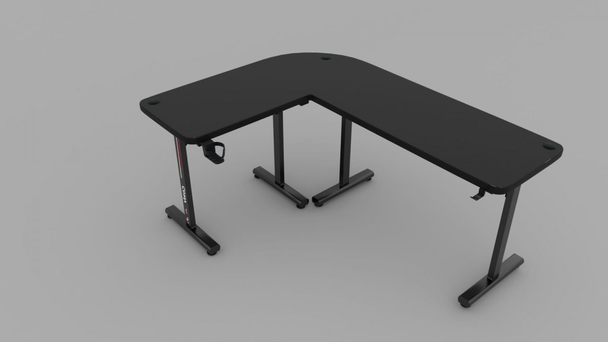 Геймерський стіл Cobra CR4552BK – елегантний чорний дизайн - Зображення 5