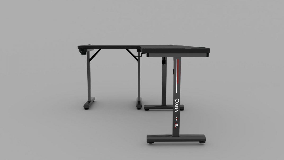 Геймерський стіл Cobra CR4552BK – елегантний чорний дизайн - Зображення 8