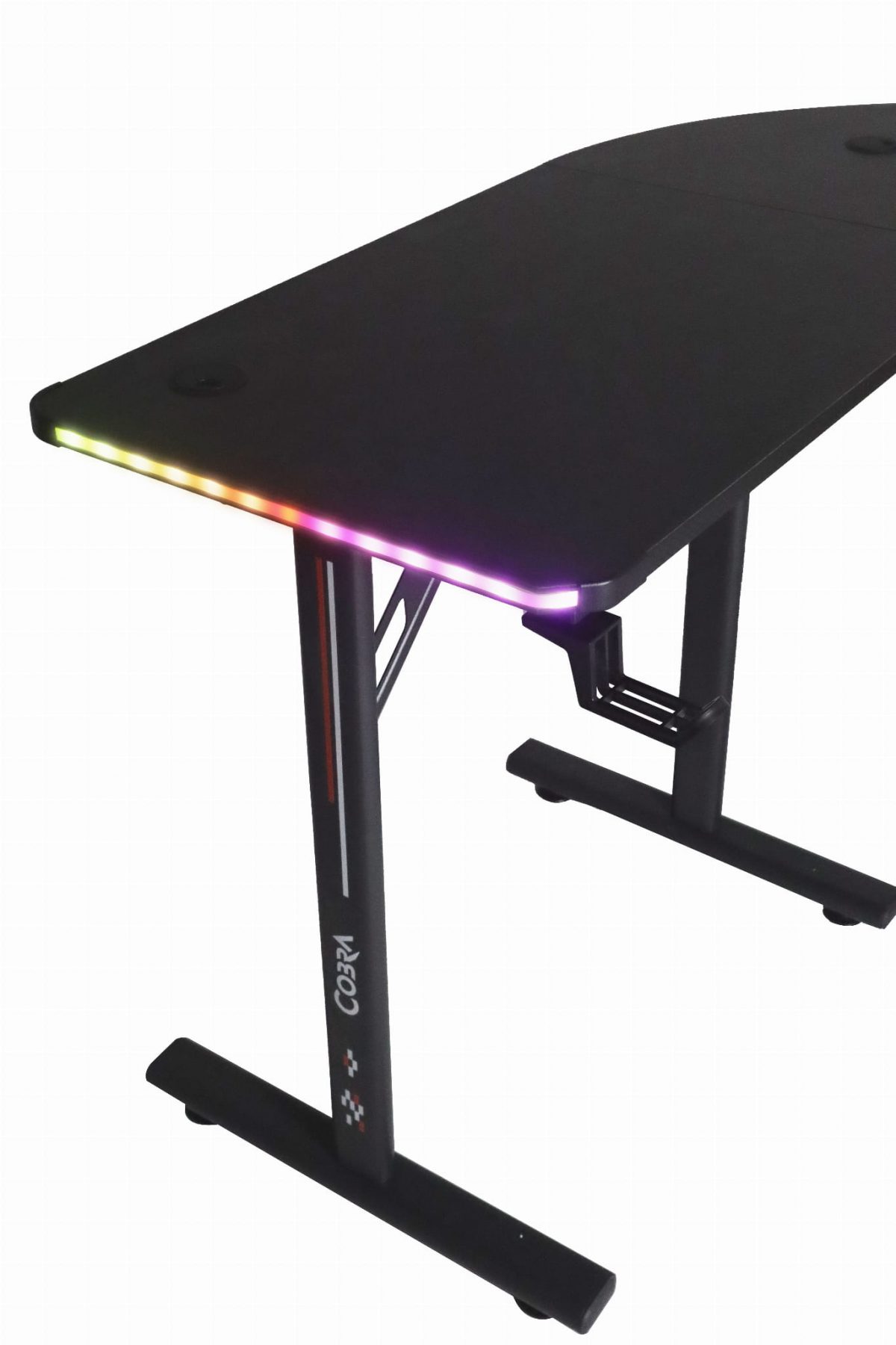 Геймерський стіл Cobra CRF4552RGB Black – чорний стіл з RGB підсвіткою для справжніх геймерів - Зображення 10