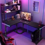 Геймерський стіл Cobra CRF4552RGB Black – чорний стіл з RGB підсвіткою для справжніх геймерів - Зображення 11