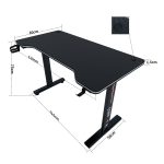 Геймерський стіл Cobra CR4574BK – чорний стиль для геймерів - Зображення 4