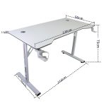 Геймерський стіл Cobra CR4575WH – стильний білий стіл для геймерів - Зображення 3