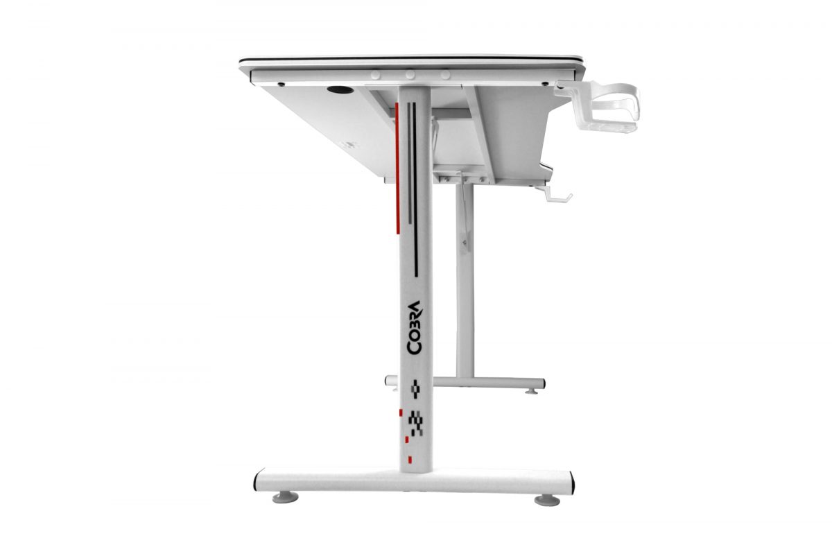 Геймерський стіл Cobra CR4575WH – стильний білий стіл для геймерів - Зображення 8