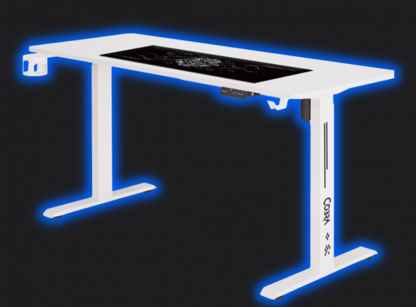 Геймерський стіл ELECTRA CRF14ELWH БІЛИЙ – стиль та комфорт