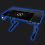 Геймерський стіл ELECTRA CRF16ELBK ЧОРНИЙ – вишуканий чорний дизайн